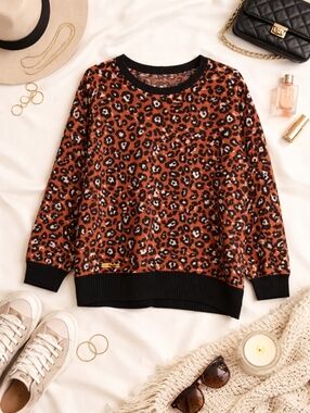 Simply Southern animal print sweater